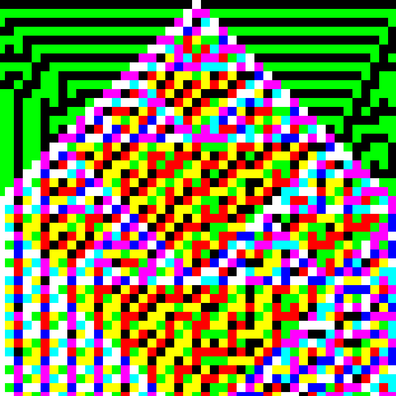 RGB Elementary Cellular Automaton #892