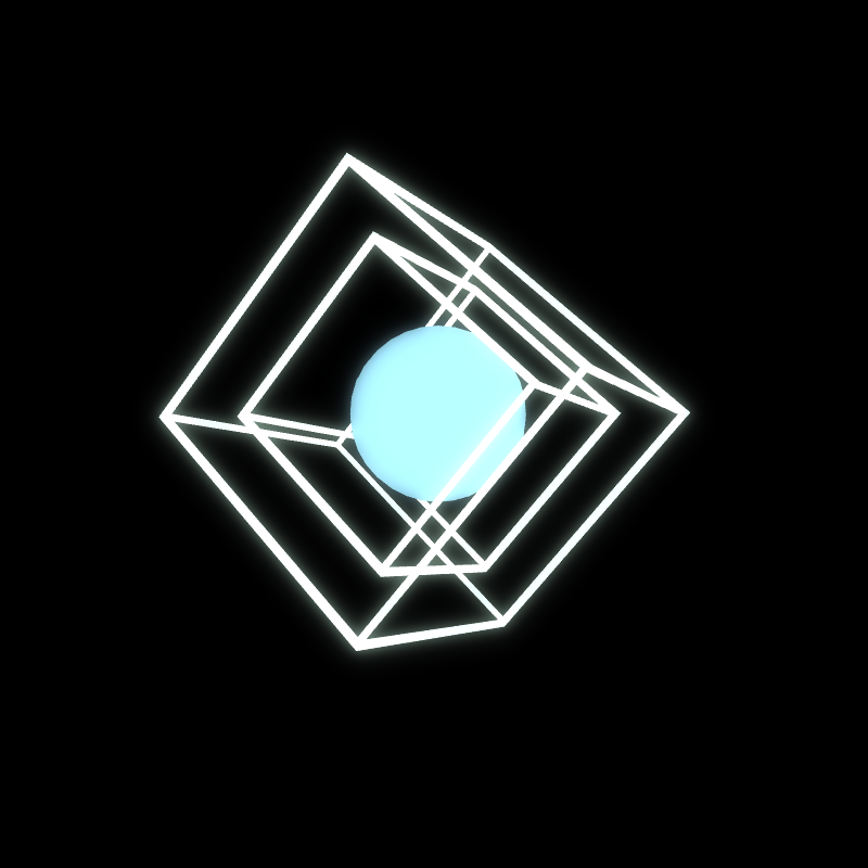 Generative Animation : Two Cube and Sphere