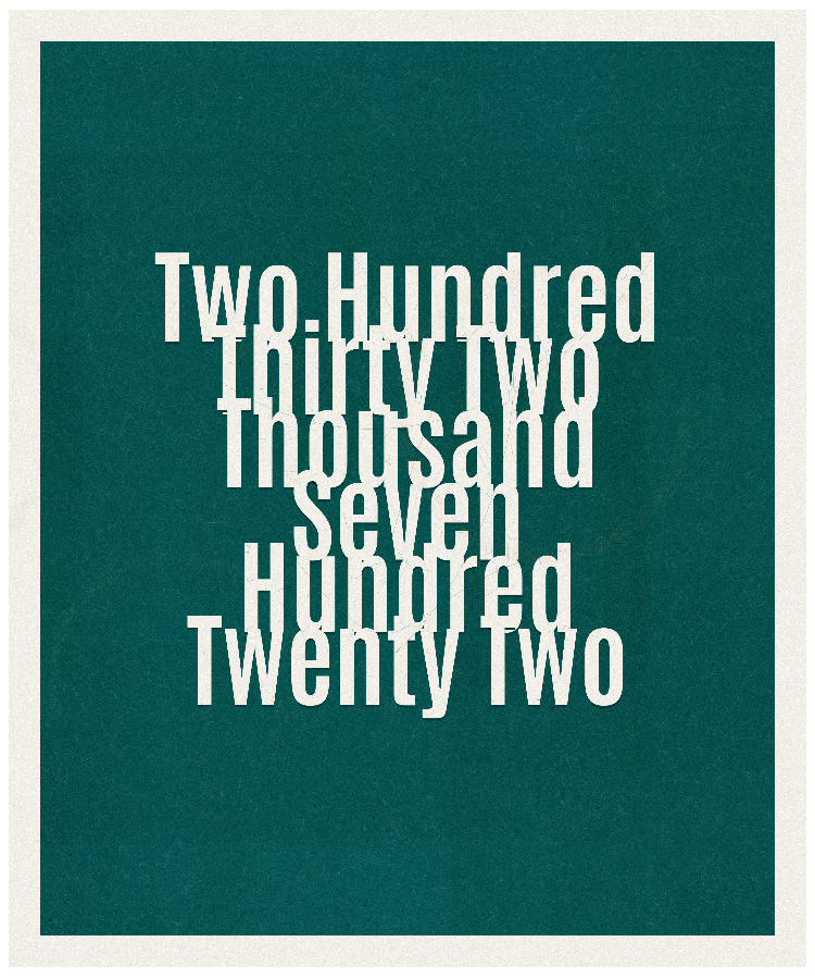 Count #232722