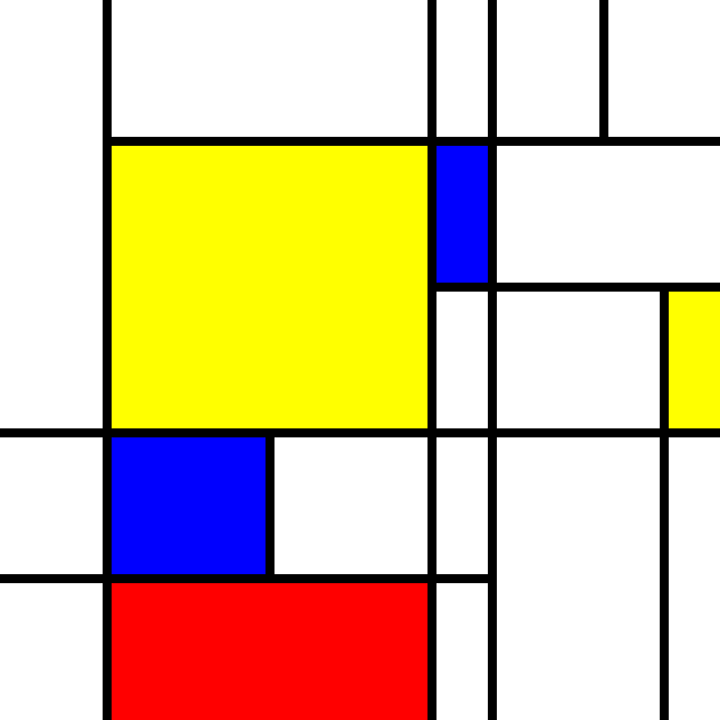 compositioninredblueandyellow.art, (NFT) #13