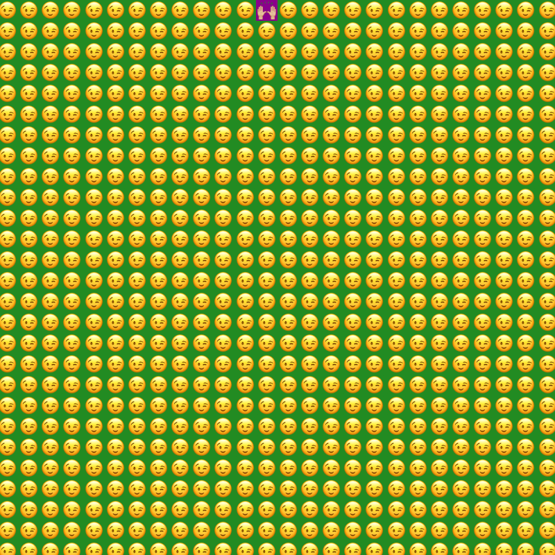 Elementary Cellular Emoji Automata #63