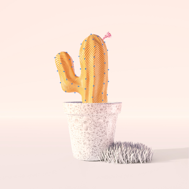 3D Crypto Cacti #30