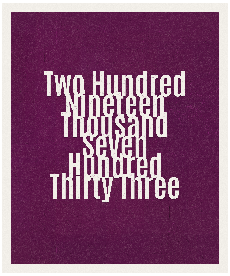 Count #219733