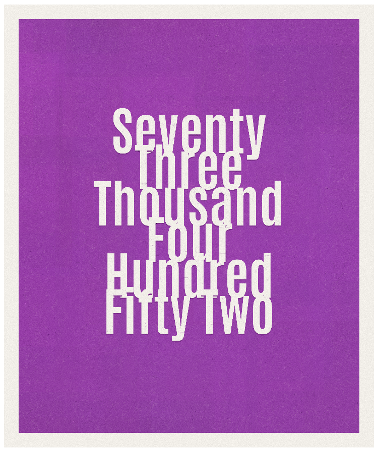 Count #73452