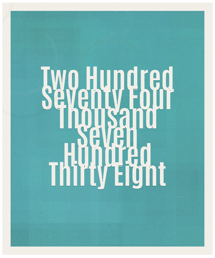 Count #274738