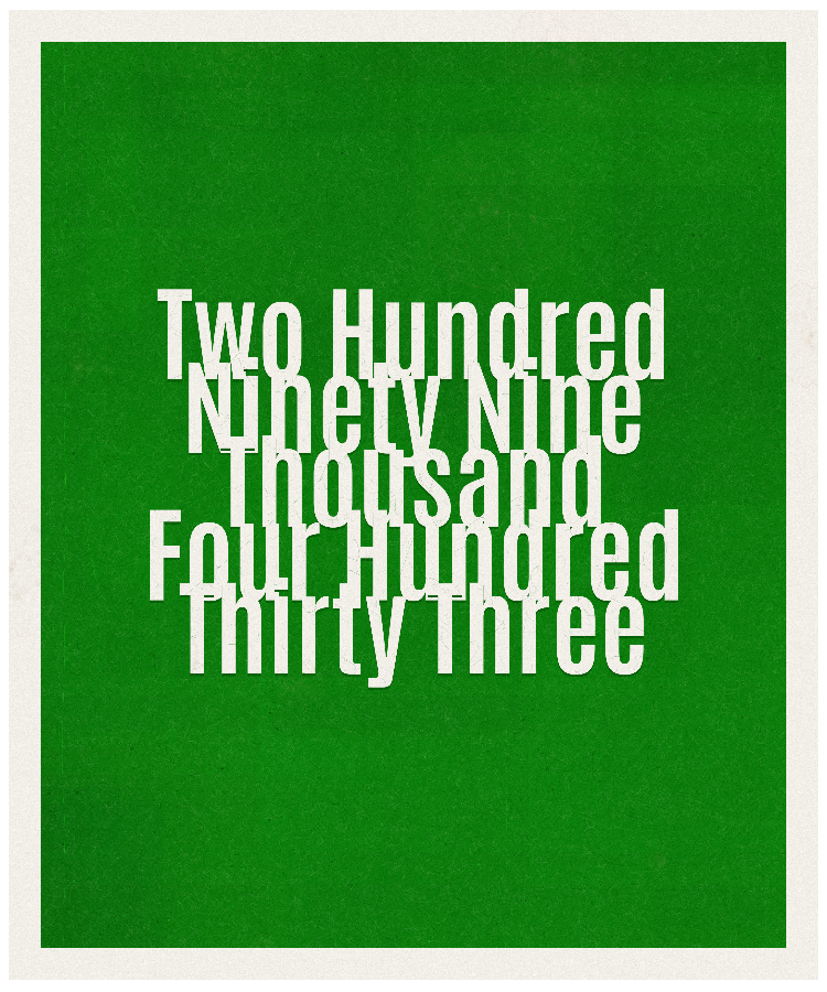 Count #299433