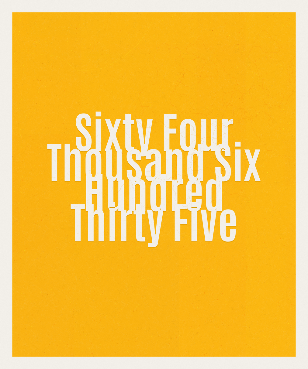 Count #64635