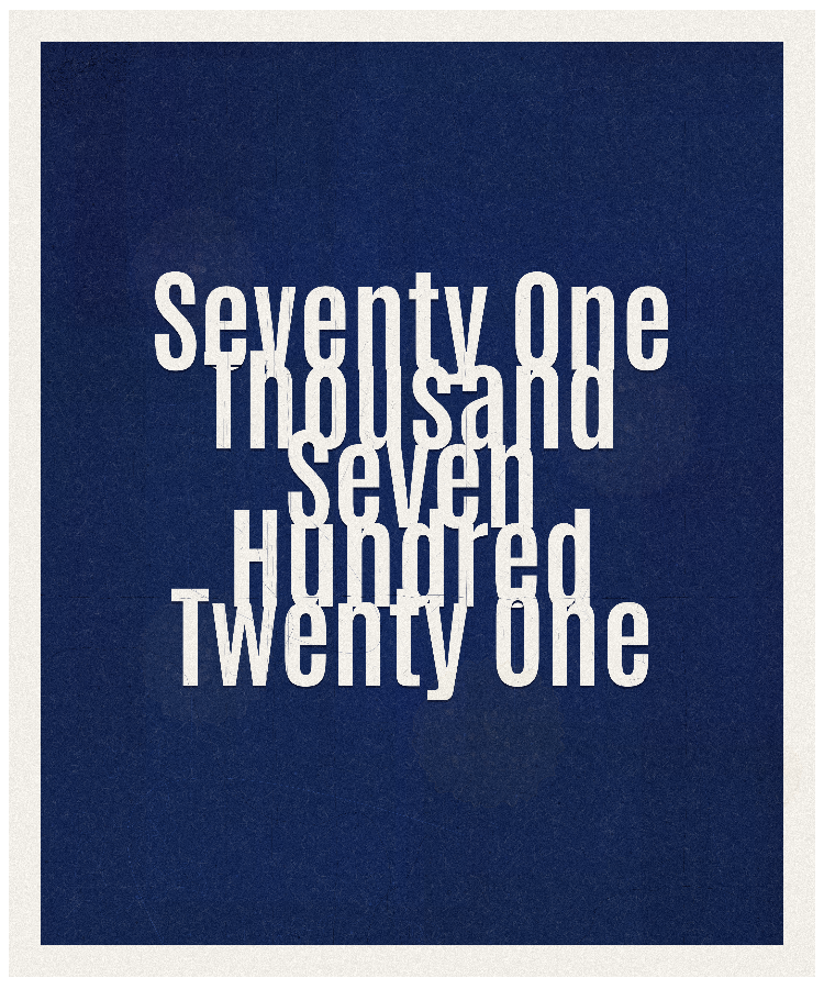Count #71721