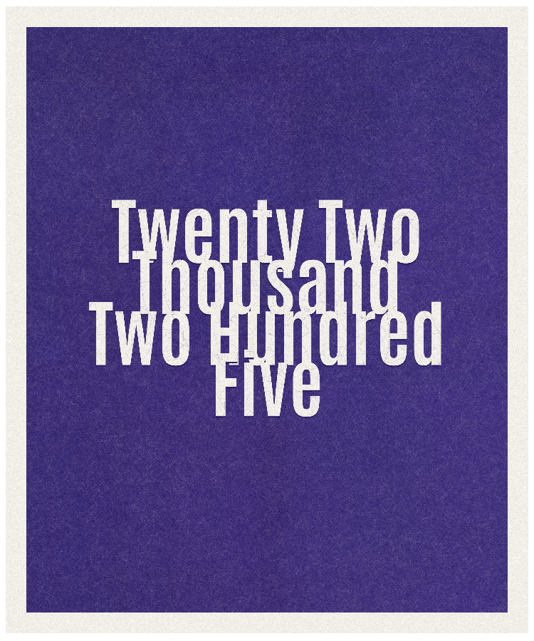 Count #22205