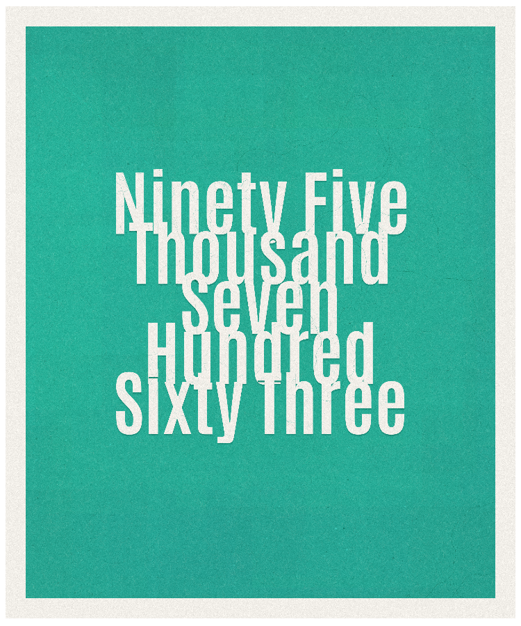 Count #95763