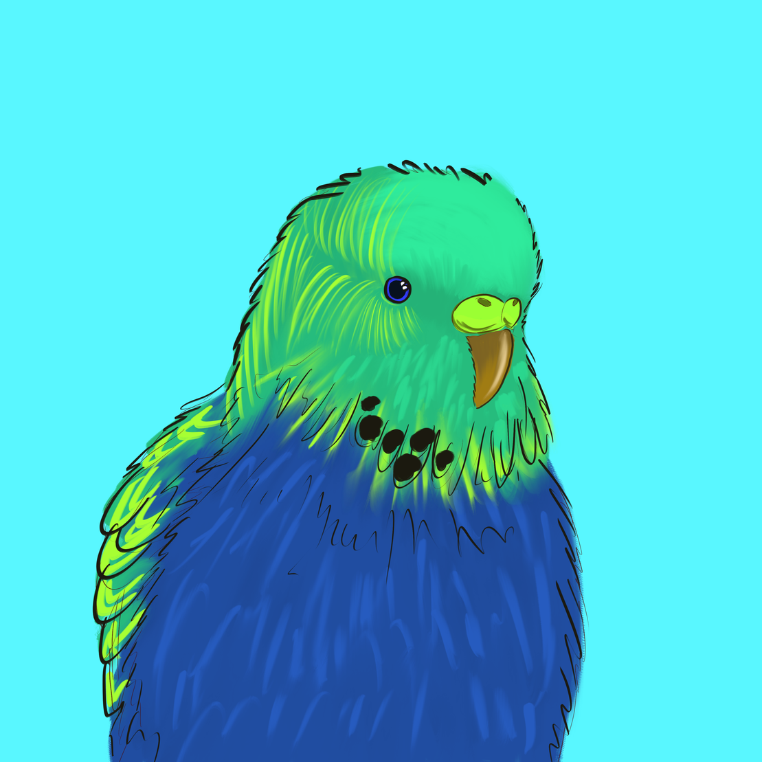 Neon Parrot #8