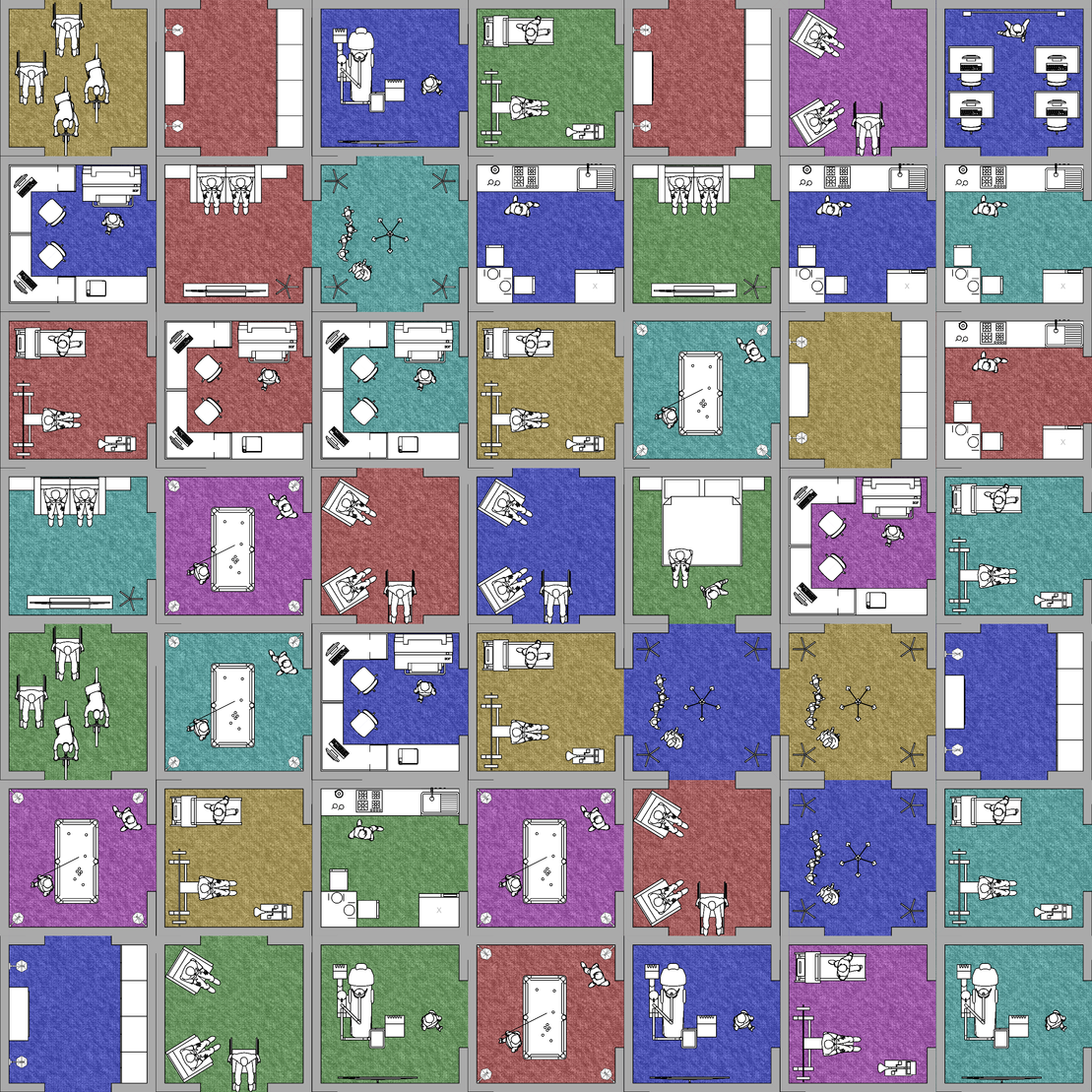 Harlequin block building #48