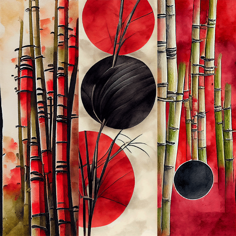 AI Bamboo and Sun #16