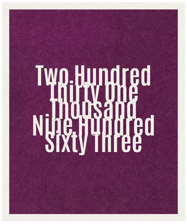 Count #231963