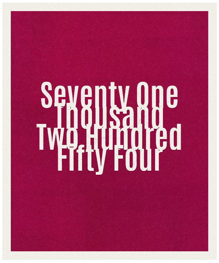 Count #71254