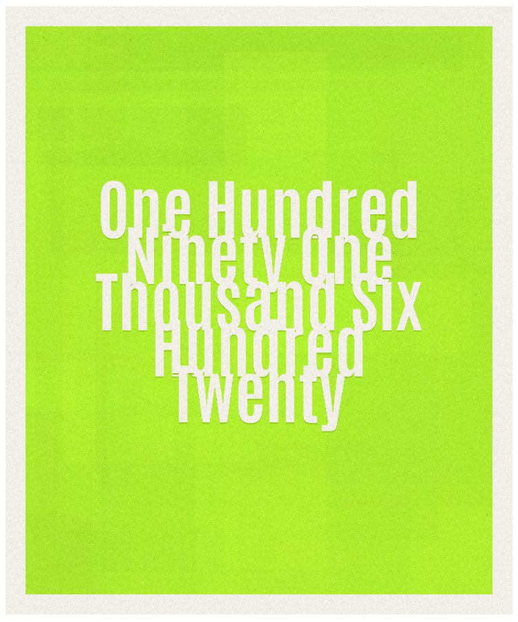 Count #191620