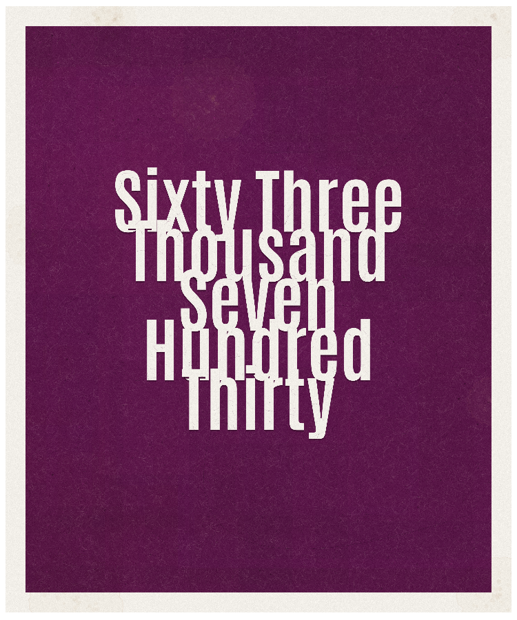 Count #63730