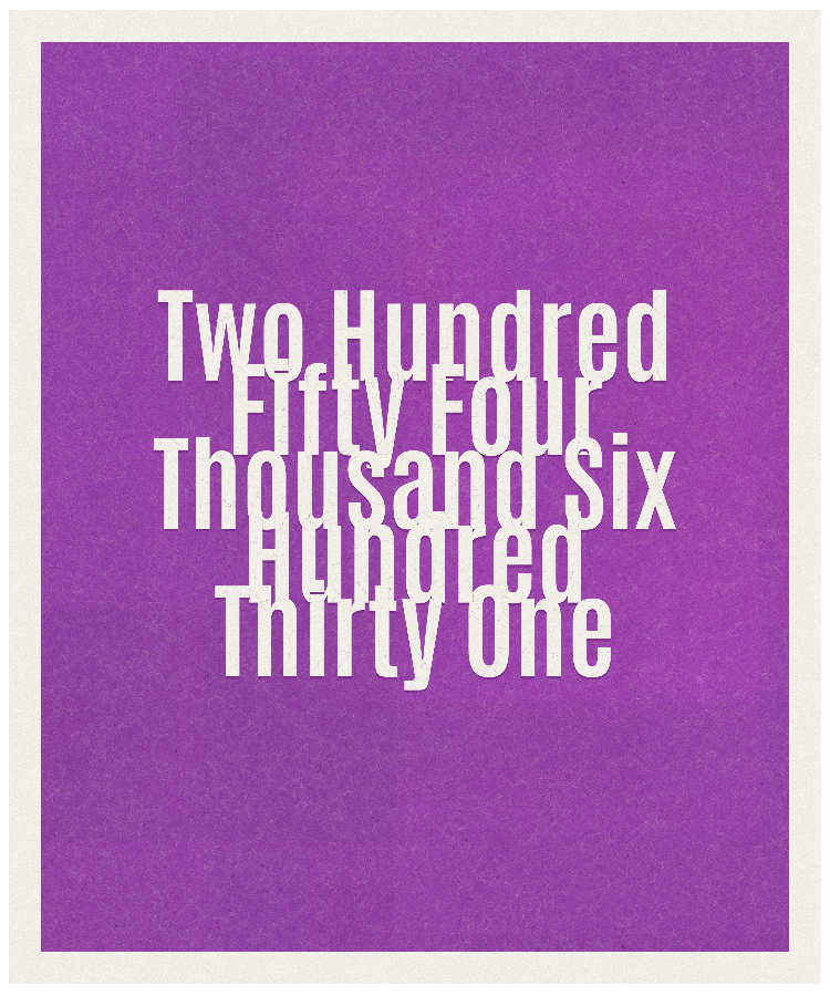 Count #254631