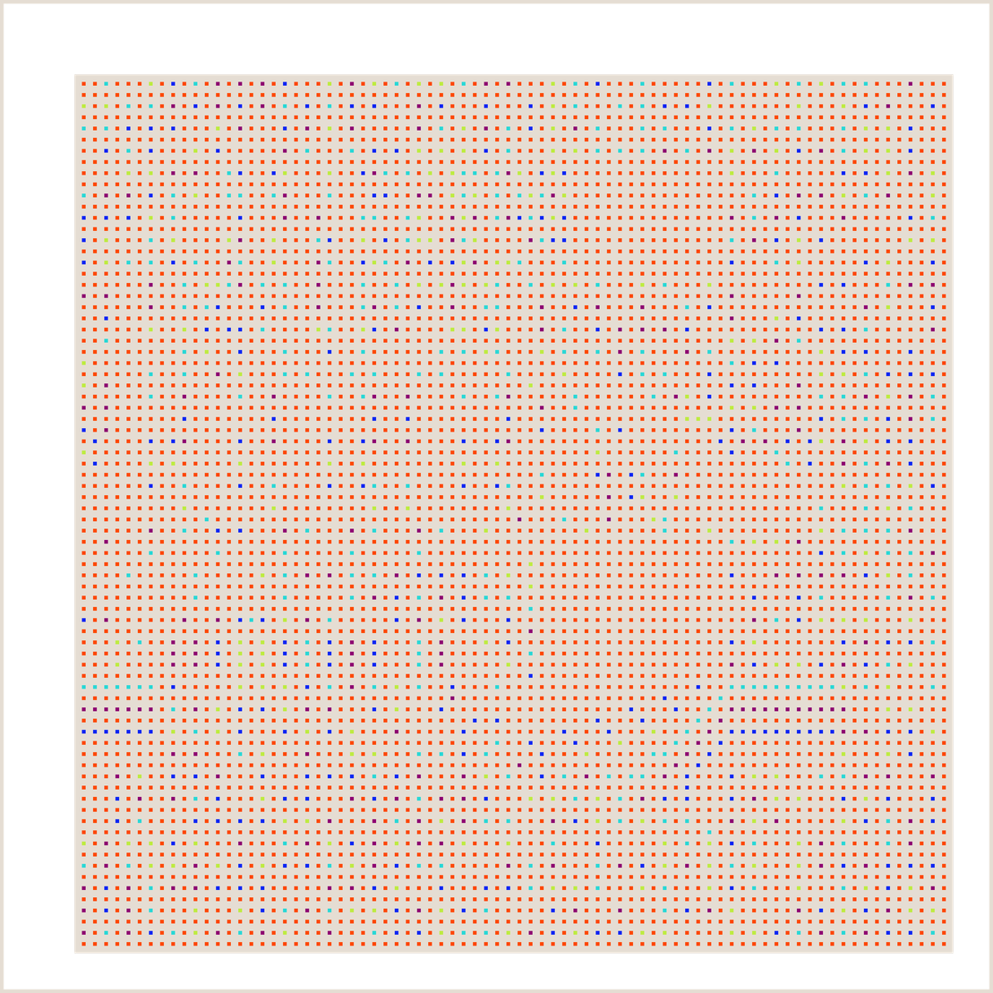 Beige Orbital Pixels #8