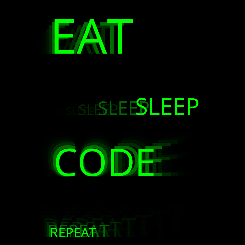 Eat Sleep Code Repeat #26