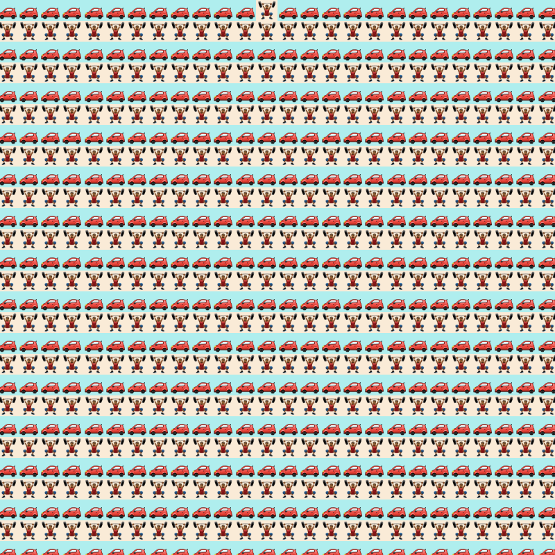 Elementary Cellular Emoji Automata #70