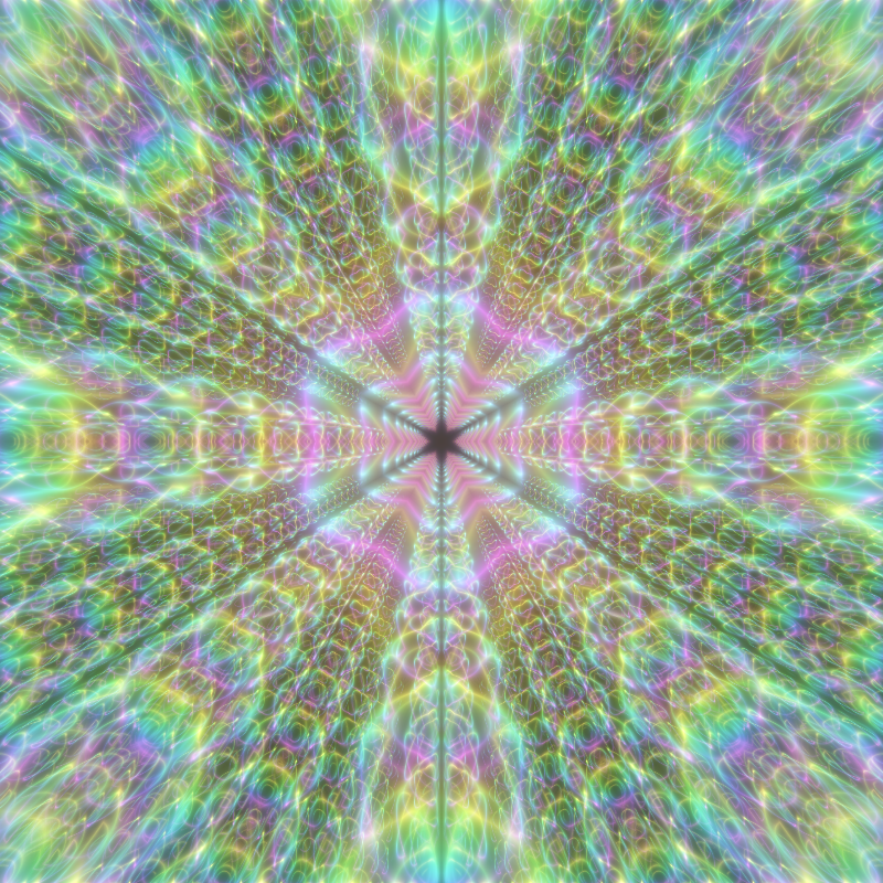 Fluorescent Hexagram #18