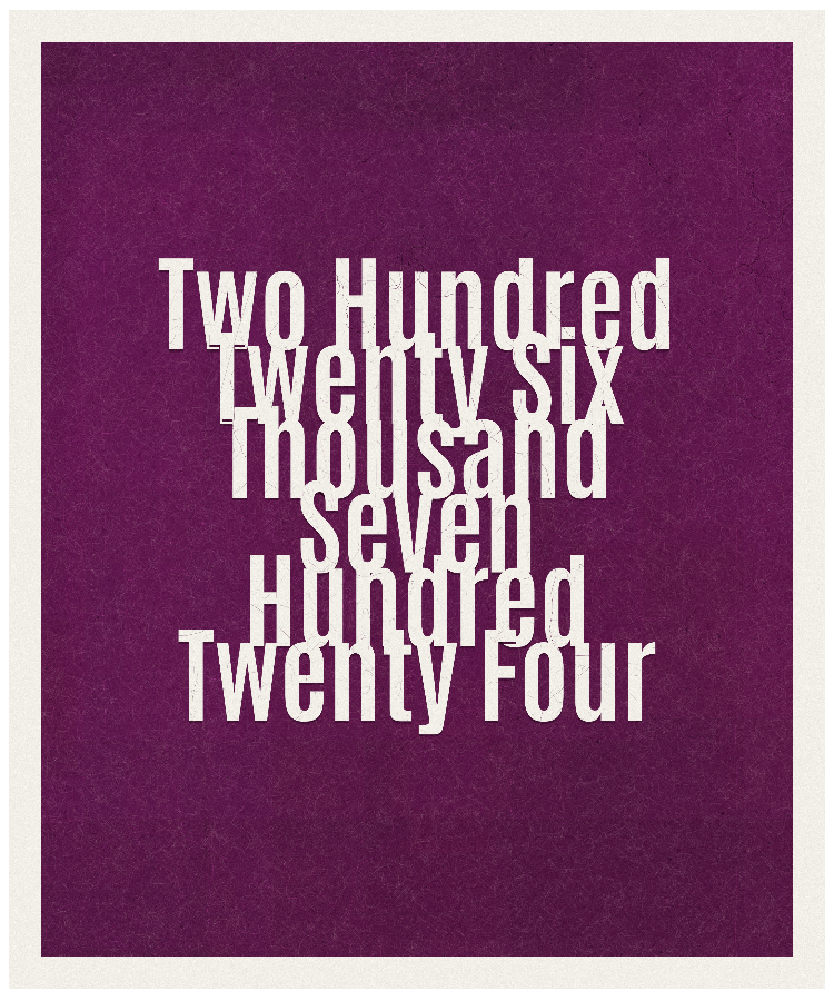 Count #226724