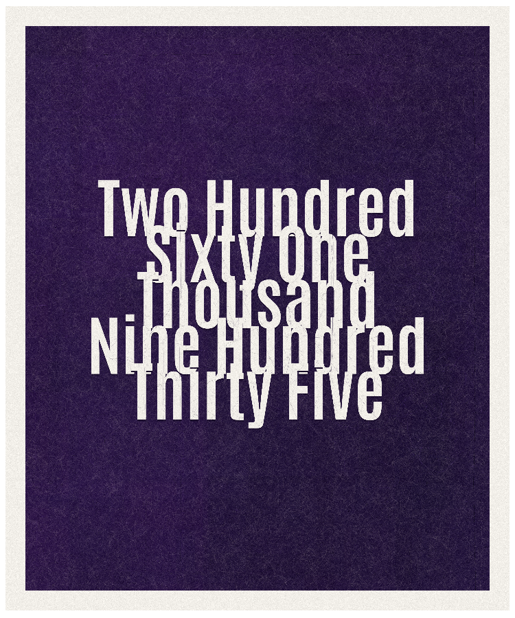 Count #261935