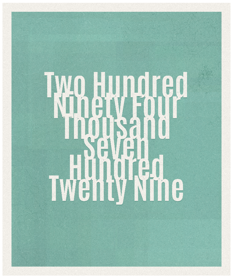 Count #294729