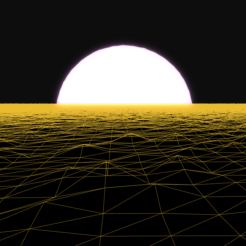 Generative Retrowave Field #90