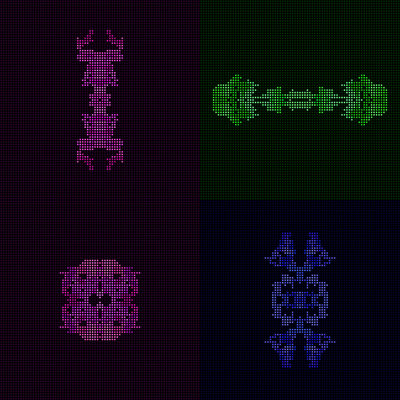 Dither Creatures 2x2 #98