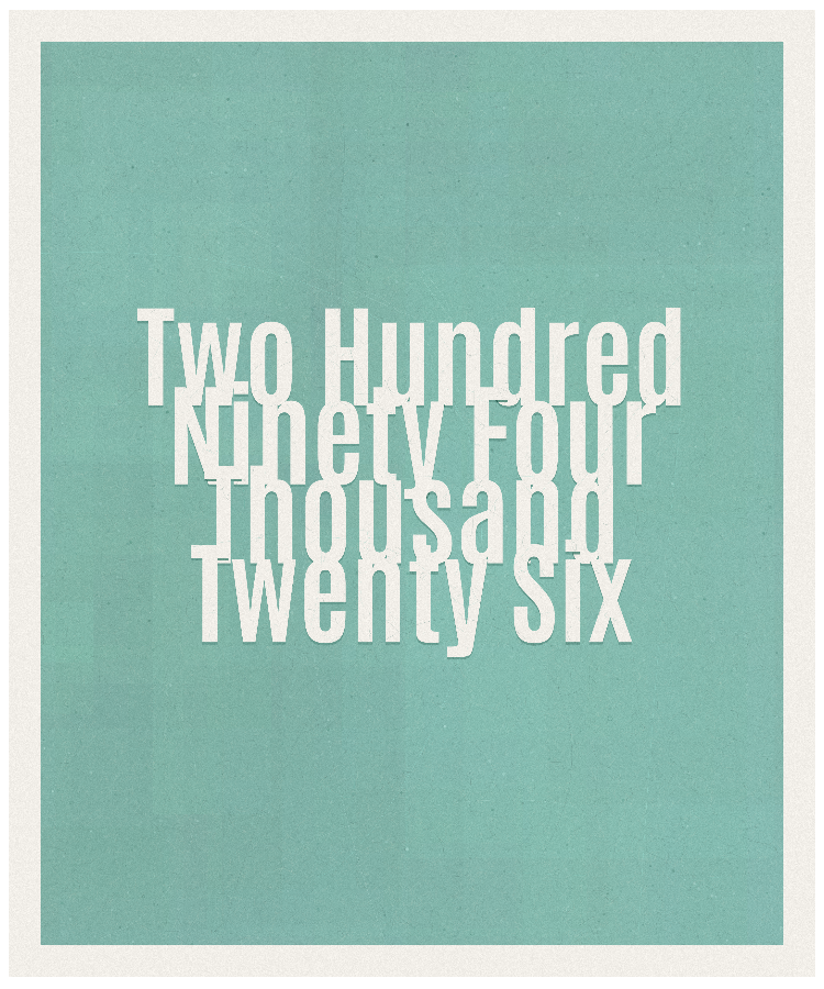 Count #294026