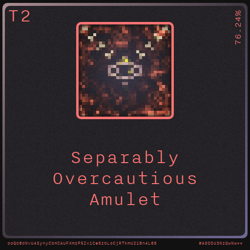 Gear for your quests - Amulet #75