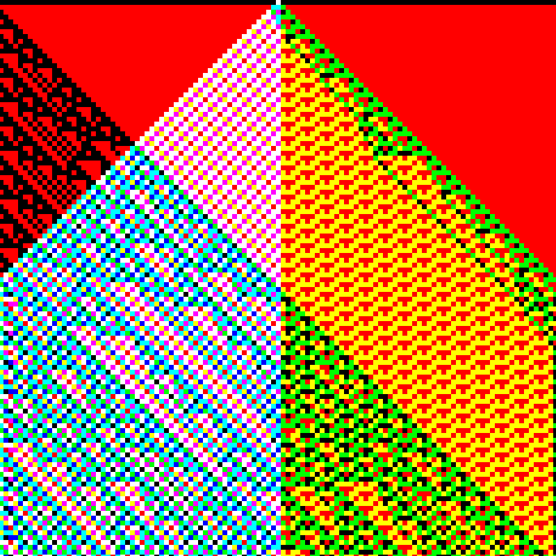 RGB Elementary Cellular Automaton #979