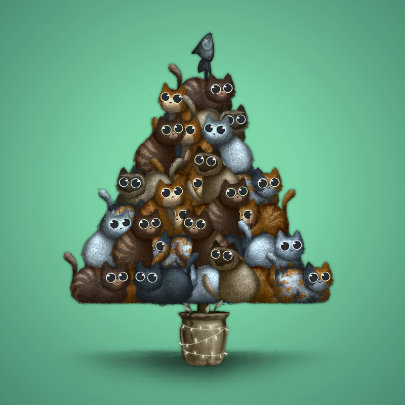 Fluffy Christmas Tree #51