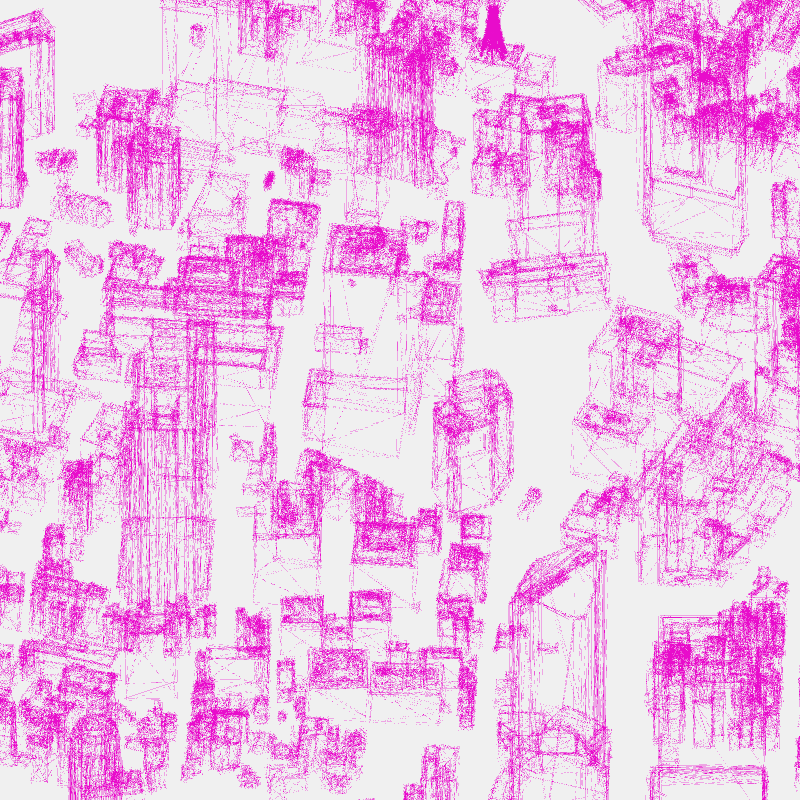 Algorithmic Drawing: Minato City Tokyo #38