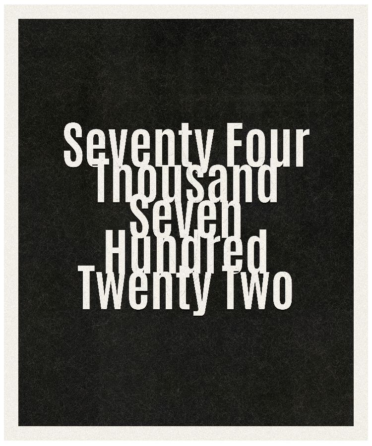 Count #74722
