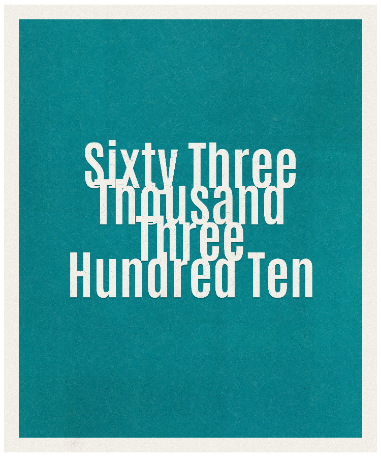Count #63310