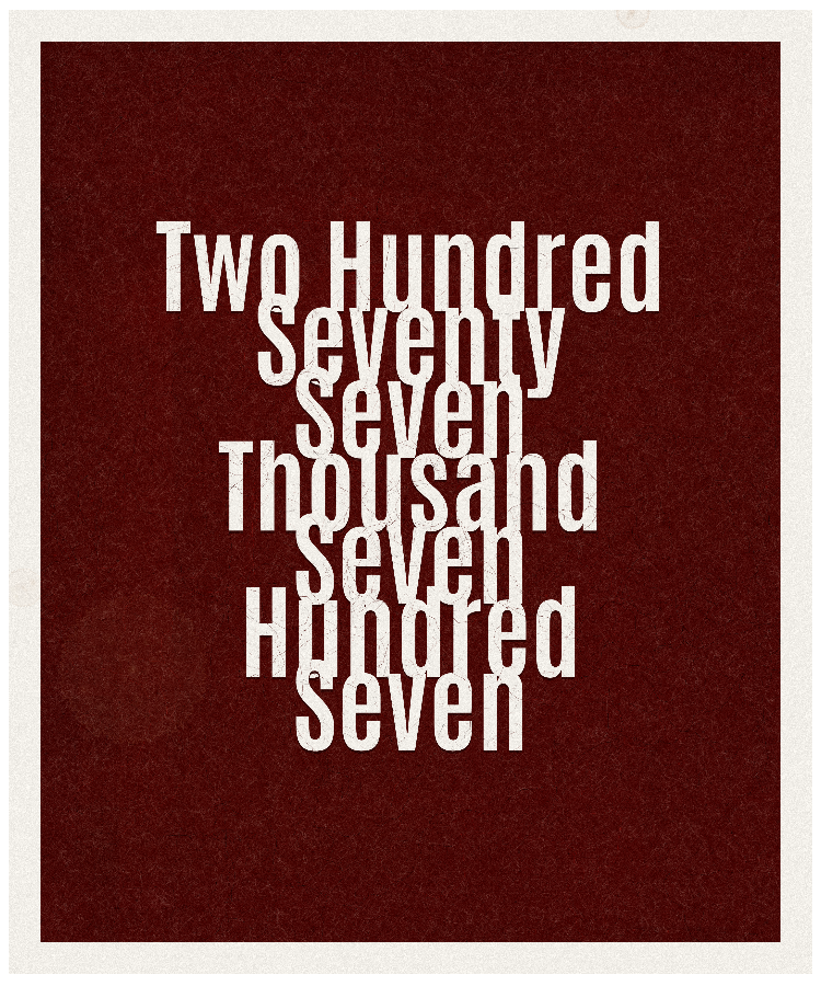 Count #277707