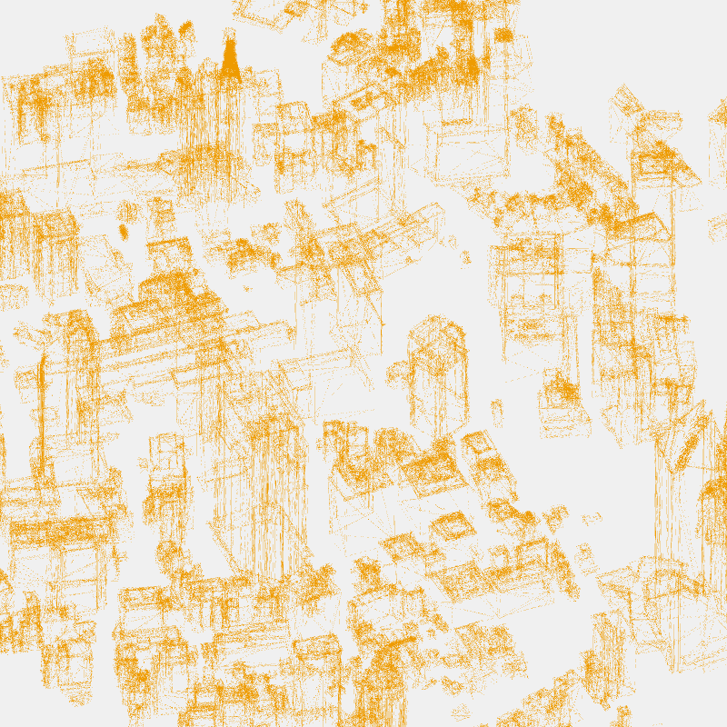 Algorithmic Drawing: Minato City Tokyo #77