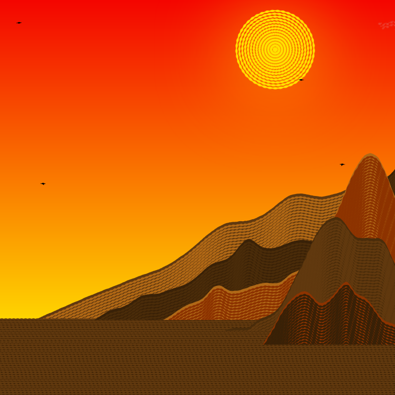 Painted Mountain Sunset #20