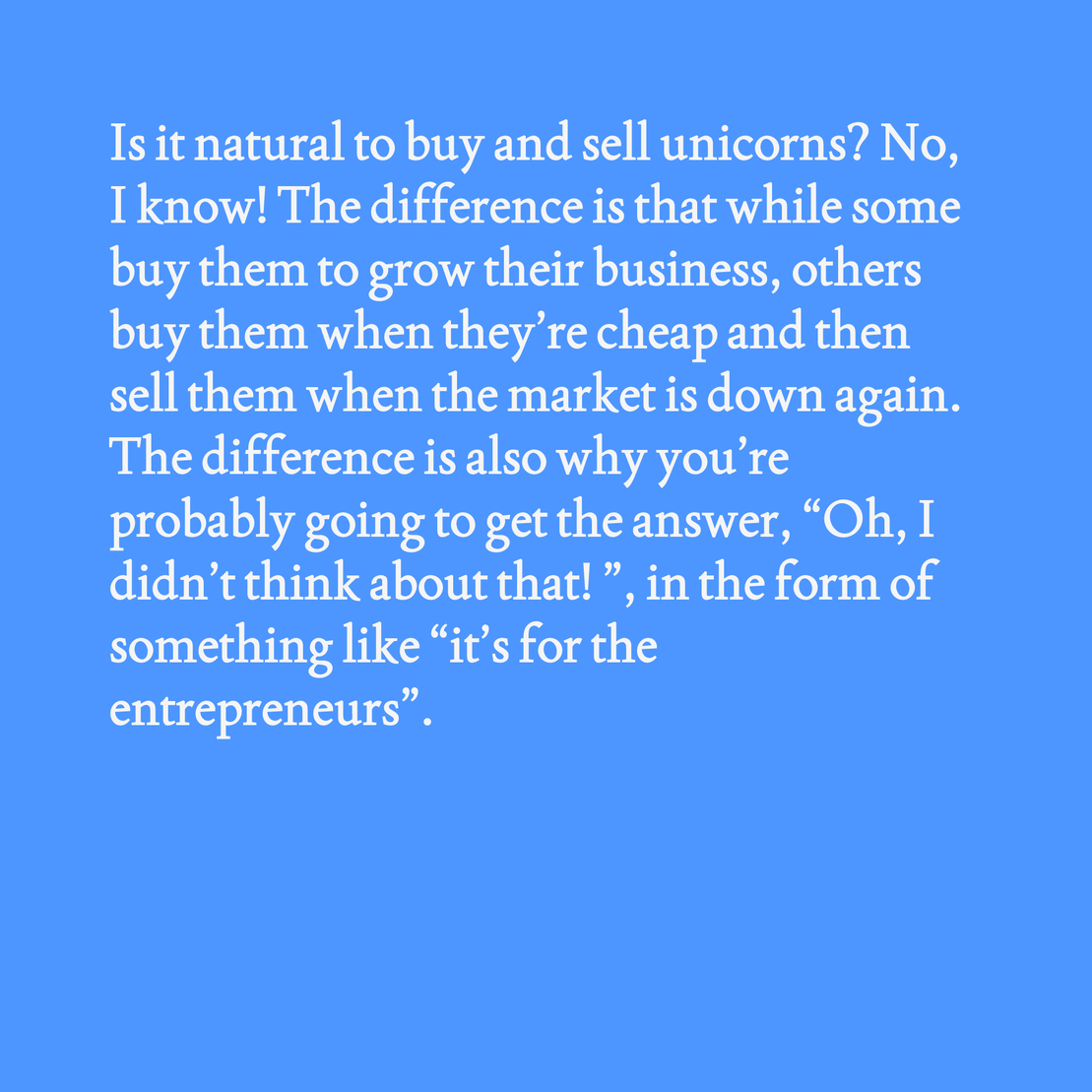 Unicorn Facts and Musings #19