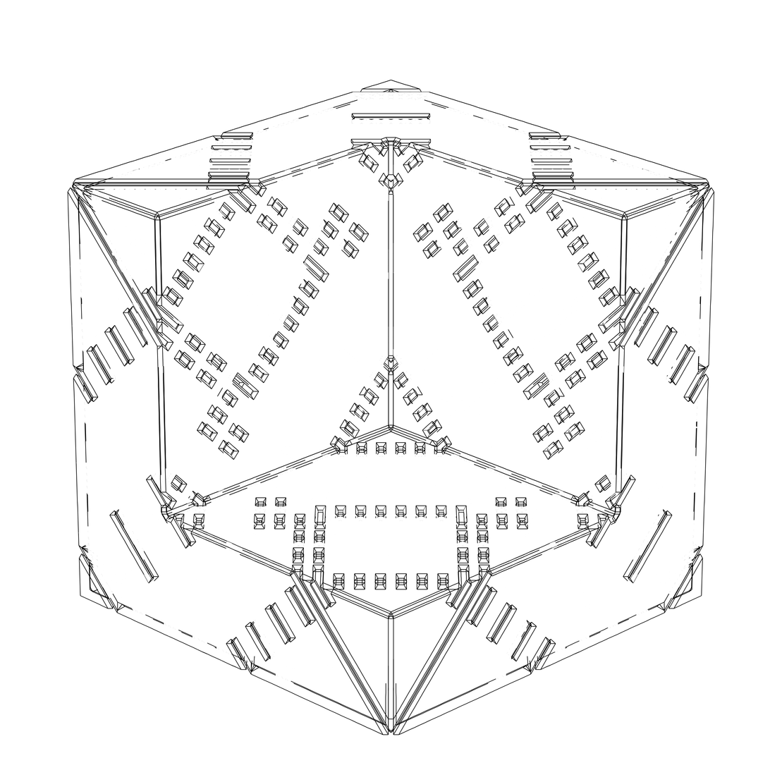 LL21 Alien Art Cube #742