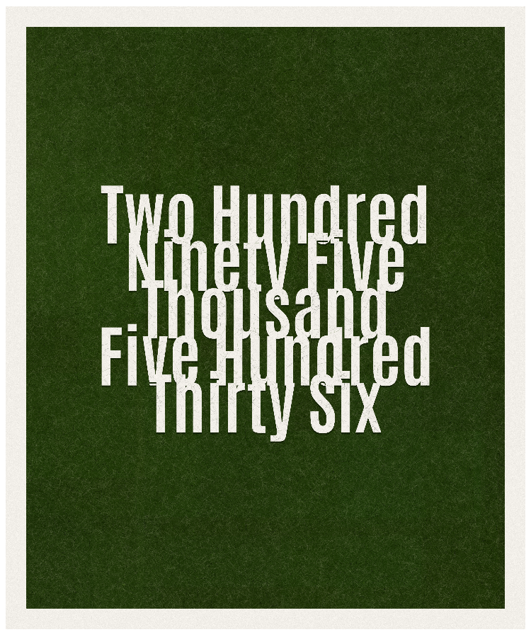 Count #295536