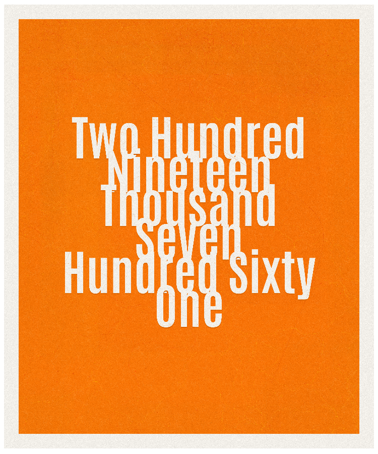 Count #219761