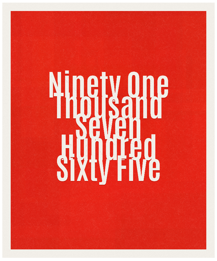 Count #91765