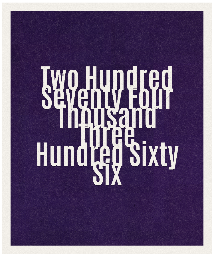 Count #274366
