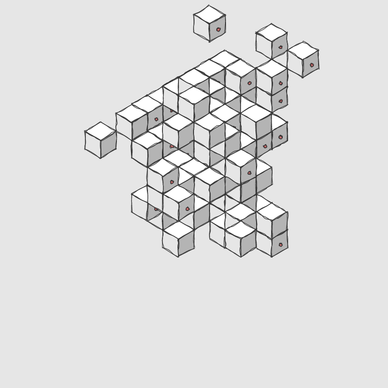 Hand drawn Voxels #13