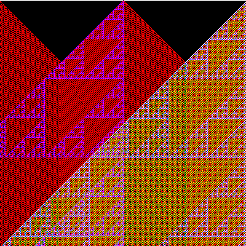 RGB Elementary Cellular Automaton #160