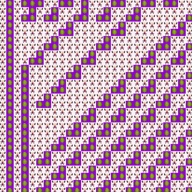 Elementary Cellular Emoji Automata #551